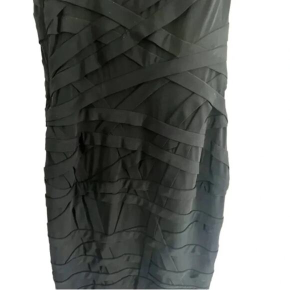 Tadashi Shoji  Black One Shoulder Midi Lenght Dress Size - Picture 10 of 13